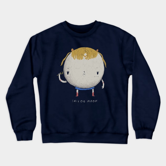 the moon sailor Crewneck Sweatshirt by Louisros